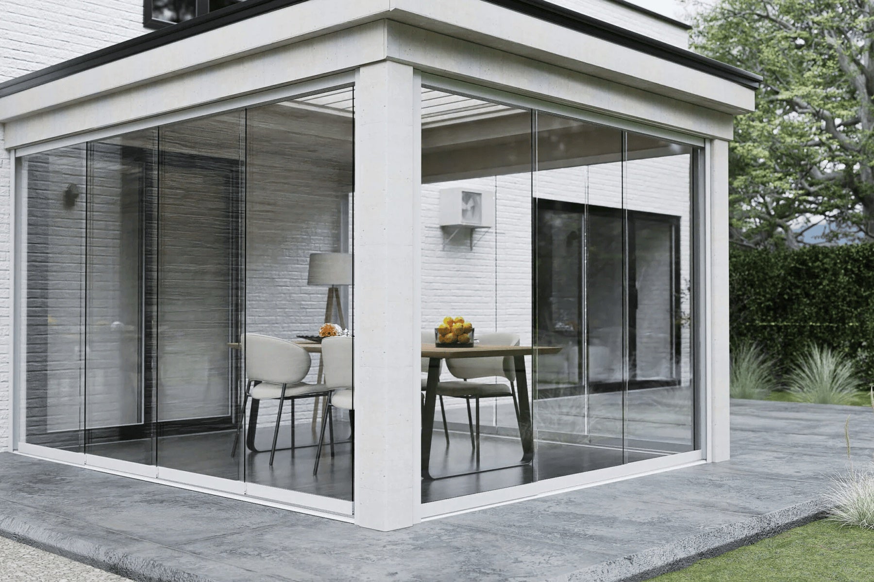 Glazen Schuifwand VISTA - All-in (Voorgemonteerd )